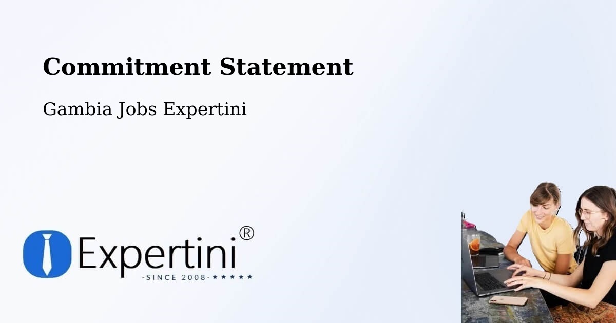 Corporate Commitment – Gunjur Kuta - Gambia Jobs Expertini